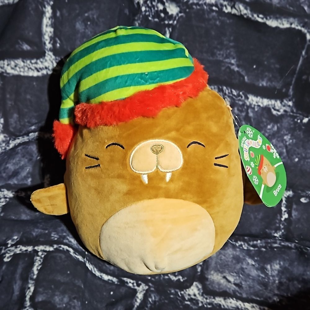 Original Squishmallows Christmas Squad Bruce 8 inch